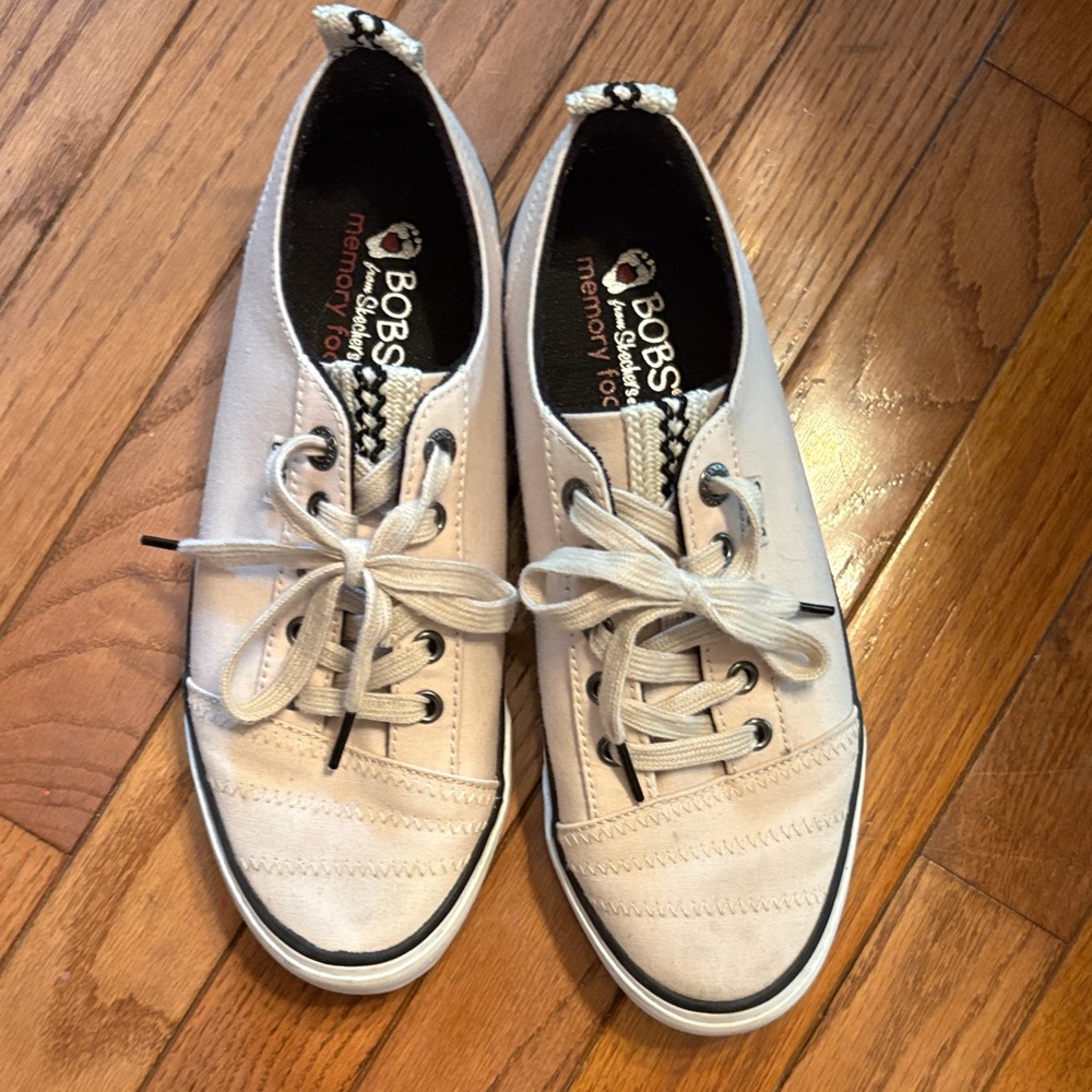 BOBS from Skechers Cream Sneakers